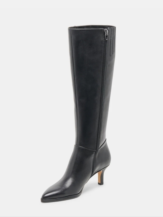 🖤🔹️Dolce Vita 🔹️Aldy  Black Leather High shaft Boots - Picture 5 of 8